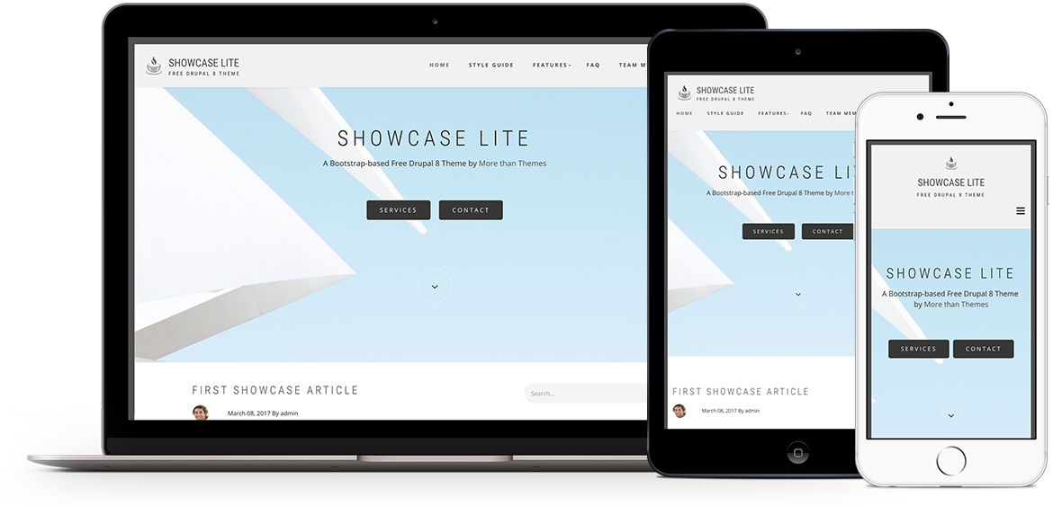 Showcase Lite theme for Drupal 8